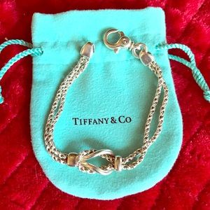 TIFFANY & CO. Double Love Knot Rope Bracelet
